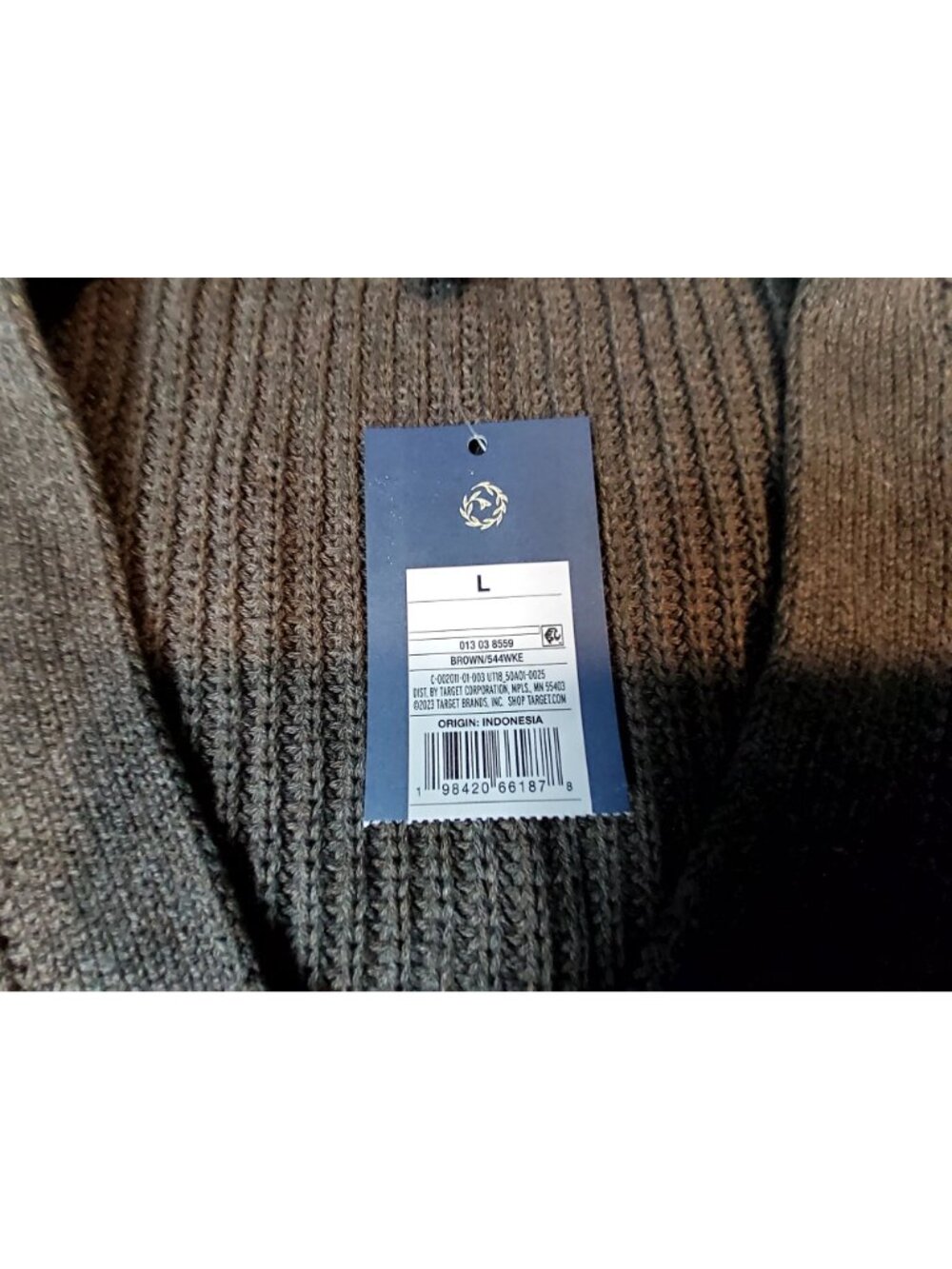 Universal Thread Womens Brown Ribbed Knit Button-Up Sweater Vest Size L - Picture 5 of 9